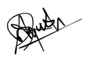 Alex's signature